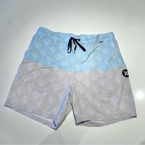 Hurley Boardshort Swimwear / Grey & Blue / L
